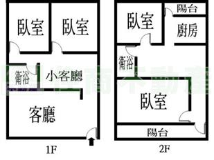 本格局图未依实际比例绘制,其比例,座向,格局,形状等,皆需以房屋现场