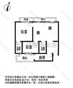 龍安昭揚家裝潢2房+車位房屋室內格局與周邊環境