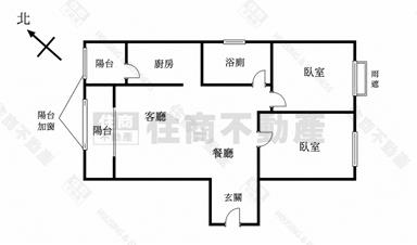 A7台北國際村高樓邊間兩房車房屋室內格局與周邊環境