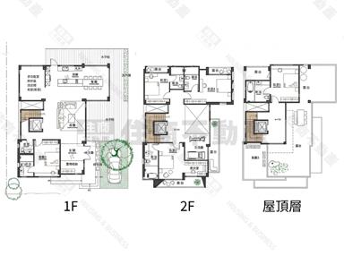 礁溪挑高清水模景觀大器庭院農舍房屋室內格局與周邊環境