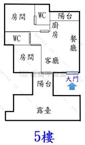 滿築D2-露臺愜意宅2房車位華房屋室內格局與周邊環境