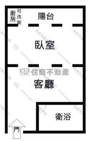 邊間景觀次頂樓廁所開窗大套房房屋室內格局與周邊環境