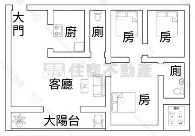 新豐全新電梯美華廈房屋室內格局與周邊環境