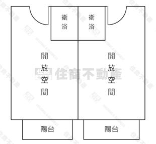 美麗殿雙套房房屋室內格局與周邊環境