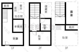 D541頭份市中心懷舊透天厝房屋室內格局與周邊環境