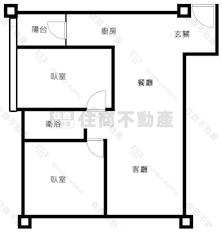 高鐵2房+平車房屋室內格局與周邊環境