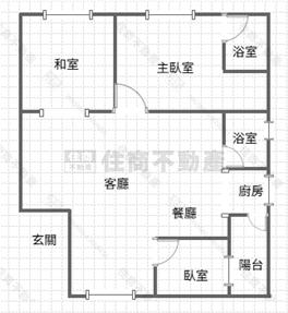 建國學區旁3房美寓B戶房屋室內格局與周邊環境