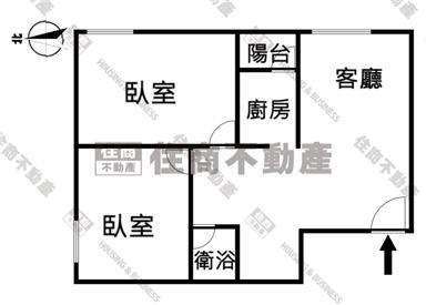 興進園道全室整理2+1房房屋室內格局與周邊環境