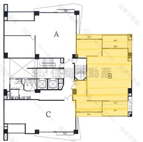 昇祐商辦｜室內43坪｜有隔間房屋室內格局與周邊環境