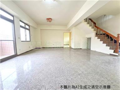 八期公園樓中樓四房+大露臺房屋室內格局與周邊環境