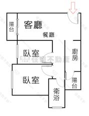 海線低總價高樓層兩房附車位房屋室內格局與周邊環境