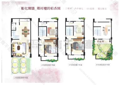埤頭稻香全新間間套房美墅(B)房屋室內格局與周邊環境