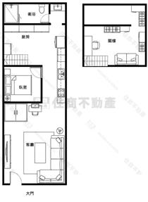 員林中正路旁朝南透天房屋室內格局與周邊環境