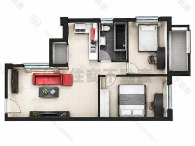 西區質感兩房美寓房屋室內格局與周邊環境