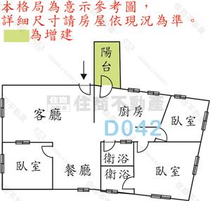 新營市中心大坪四房美寓房屋室內格局與周邊環境