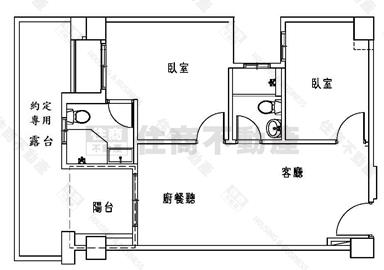 善化市心全新2房+露台+車位房屋室內格局與周邊環境