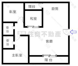 海洋商圈現代京城三房平車房屋室內格局與周邊環境