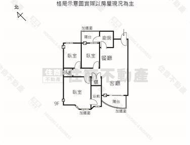 長榮新城溫馨景觀三房平車房屋室內格局與周邊環境