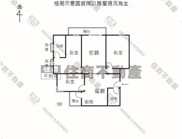市政輕屋齡朝北高樓三房車位房屋室內格局與周邊環境