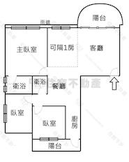 美術館首排面樹海3+1房大平車房屋室內格局與周邊環境
