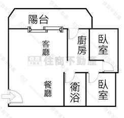 九曲堂整新二房+車位房屋室內格局與周邊環境