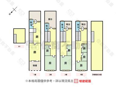 鼎山萬家福輕軌站旁透天金店房屋室內格局與周邊環境
