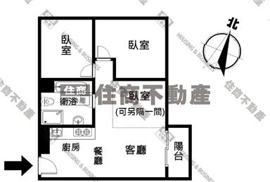 郡都巴洛克邊間採光2+1房平車房屋室內格局與周邊環境