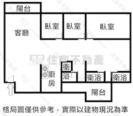 帝凡內三房平車房屋室內格局與周邊環境