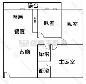 永康中華家樂福3房有車位房屋室內格局與周邊環境